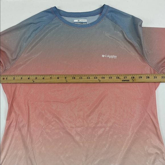 Columbia Omni-Wick Long Sleeve Fishing Shirt Ombré Performance Tee Sz XL Wms - Picture 6 of 9